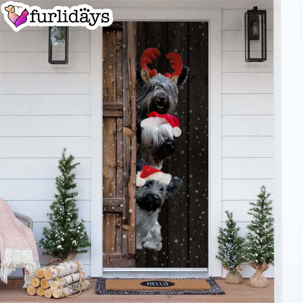 Skye Terrier Christmas Door Cover Xmas Gifts For Pet Lovers Christmas Gift For Friends Skye Terrier Christmas Door Cover Xmas Gifts For Pet Lovers Christmas Gift For Friends