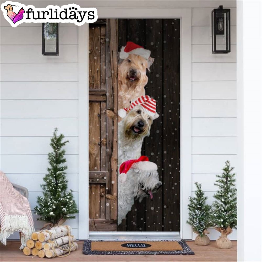 Soft Coated Wheaten Terrier Christmas Door Cover Xmas Gifts For Pet Lovers Christmas Decor Soft Coated Wheaten Terrier Christmas Door Cover Xmas Gifts For Pet Lovers Christmas Decor