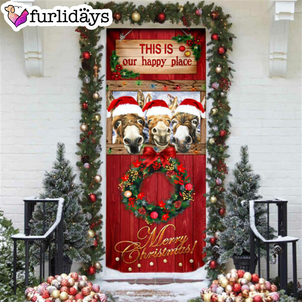 This Is My Happy Place Donkey Door Cover Unique Gifts Doorcover 6 This Is My Happy Place Donkey Door Cover Unique Gifts Doorcover 6