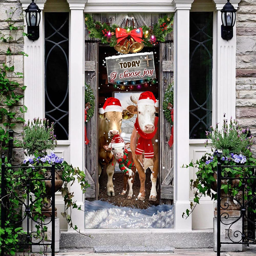 Today I Choose Joy Cattle Farmhouse Door Cover Unique Gifts Doorcover 2 Today I Choose Joy Cattle Farmhouse Door Cover Unique Gifts Doorcover 2