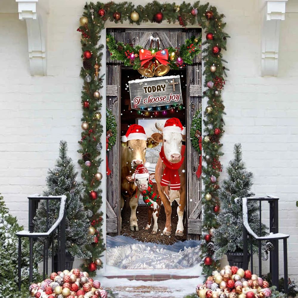 Today I Choose Joy Cattle Farmhouse Door Cover Unique Gifts Doorcover 3 Today I Choose Joy Cattle Farmhouse Door Cover Unique Gifts Doorcover 3