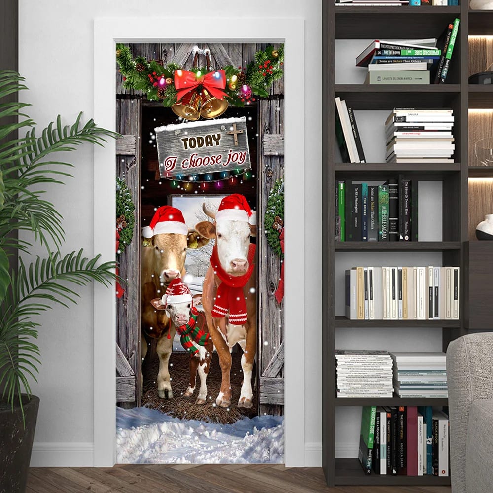 Today I Choose Joy Cattle Farmhouse Door Cover Unique Gifts Doorcover 4 Today I Choose Joy Cattle Farmhouse Door Cover Unique Gifts Doorcover 4