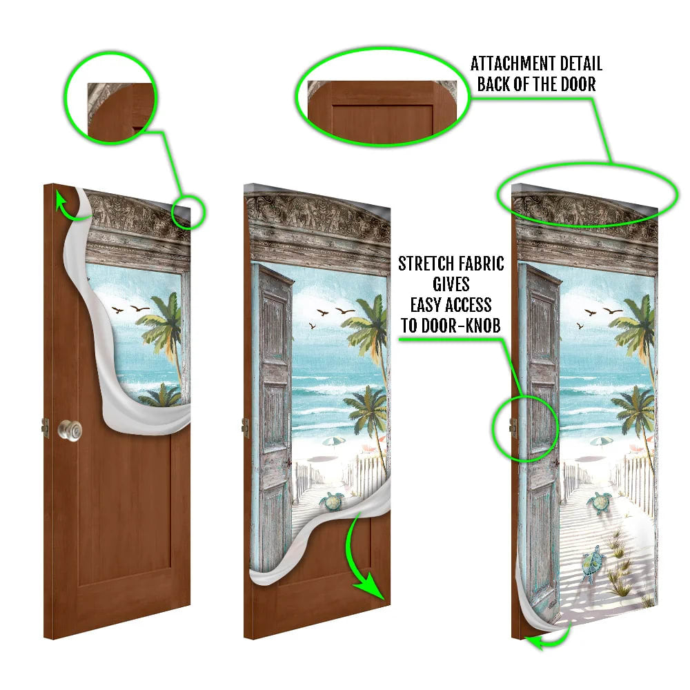 Turtle Beach Scene Door Cover Unique Gifts Doorcover Christmas Gift For Friends 5 Turtle Beach Scene Door Cover Unique Gifts Doorcover Christmas Gift For Friends 5