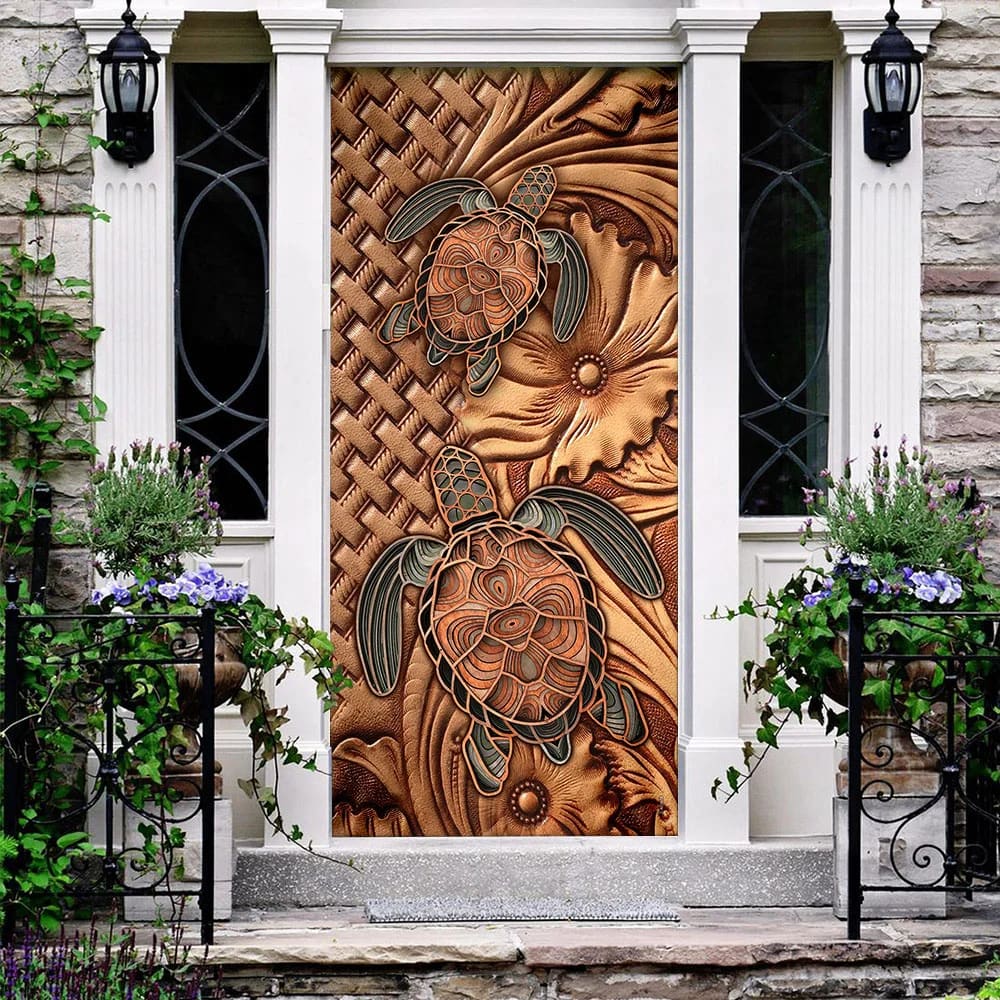 Turtle Door Cover Unique Gifts Doorcover Christmas Gift For Friends 3