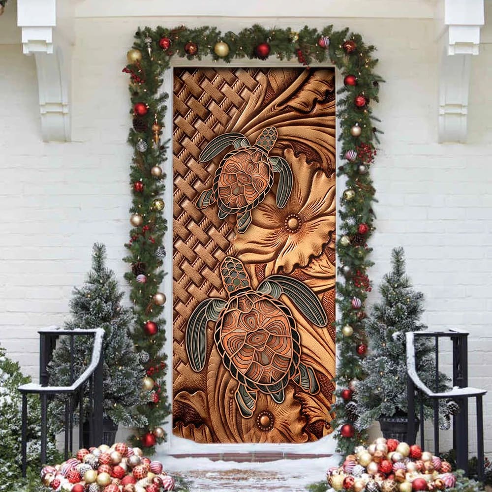 Turtle Door Cover Unique Gifts Doorcover Christmas Gift For Friends 4