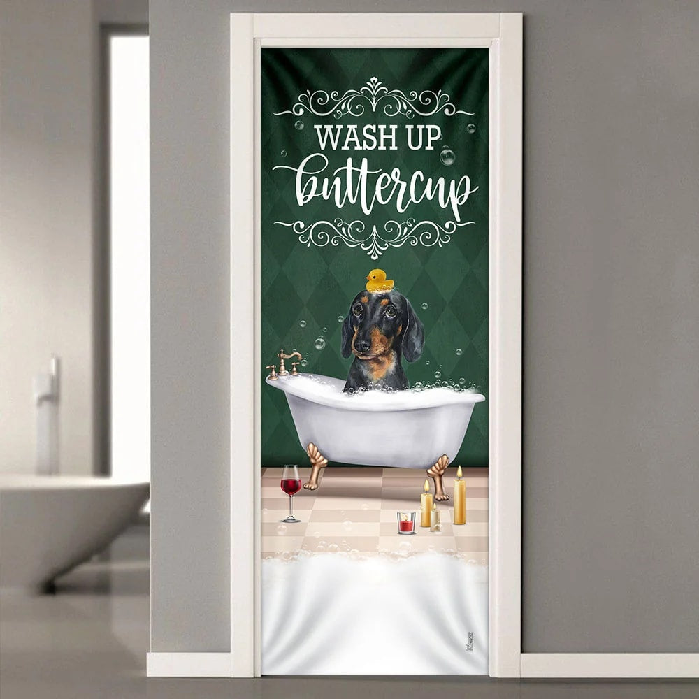 Wash Up Buttercup Dachshund Door Cover Xmas Outdoor Decoration Gifts For Dog Lovers 2 Wash Up Buttercup Dachshund Door Cover Xmas Outdoor Decoration Gifts For Dog Lovers 2