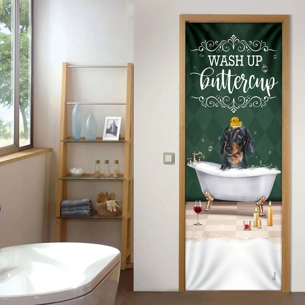 Wash Up Buttercup Dachshund Door Cover Xmas Outdoor Decoration Gifts For Dog Lovers 4 Wash Up Buttercup Dachshund Door Cover Xmas Outdoor Decoration Gifts For Dog Lovers 4