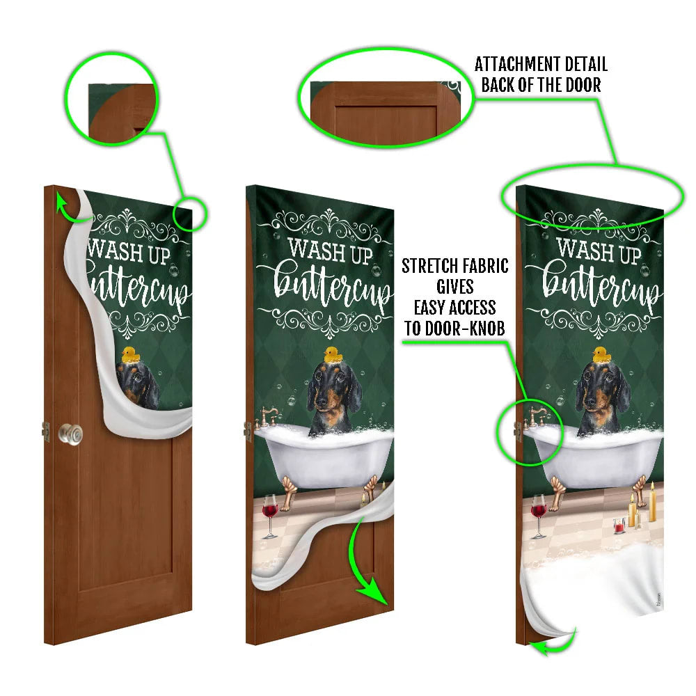Wash Up Buttercup Dachshund Door Cover Xmas Outdoor Decoration Gifts For Dog Lovers 5 Wash Up Buttercup Dachshund Door Cover Xmas Outdoor Decoration Gifts For Dog Lovers 5