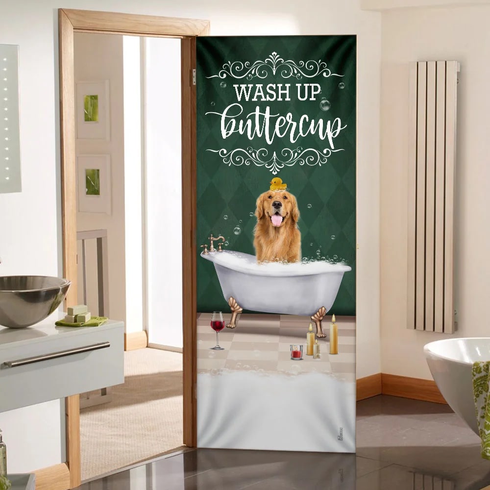 Wash Up Buttercup Golden Retriever Door Cover Xmas Outdoor Decoration Gifts For Dog Lovers 1 Wash Up Buttercup Golden Retriever Door Cover Xmas Outdoor Decoration Gifts For Dog Lovers 1