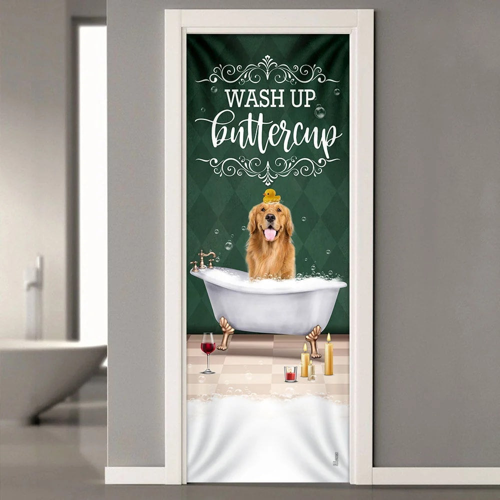 Wash Up Buttercup Golden Retriever Door Cover Xmas Outdoor Decoration Gifts For Dog Lovers 2 Wash Up Buttercup Golden Retriever Door Cover Xmas Outdoor Decoration Gifts For Dog Lovers 2
