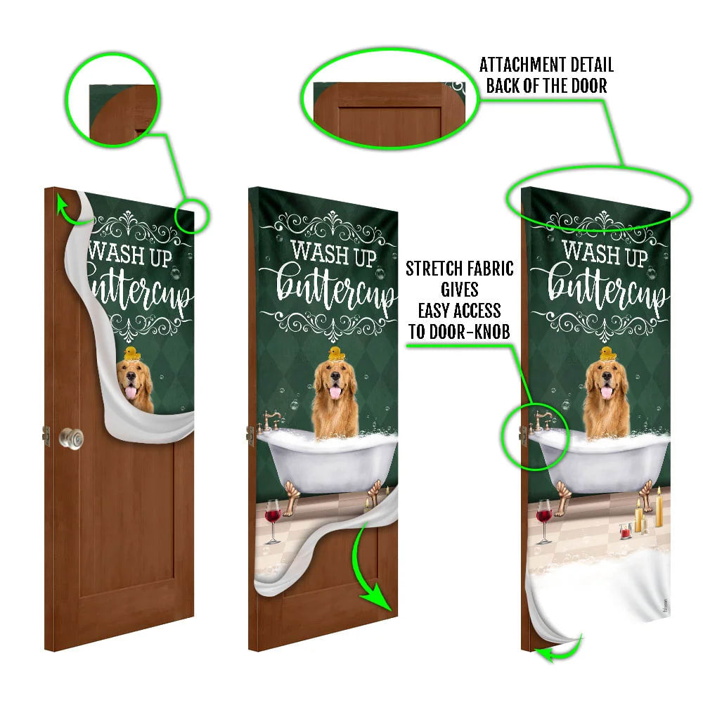 Wash Up Buttercup Golden Retriever Door Cover Xmas Outdoor Decoration Gifts For Dog Lovers 5 Wash Up Buttercup Golden Retriever Door Cover Xmas Outdoor Decoration Gifts For Dog Lovers 5