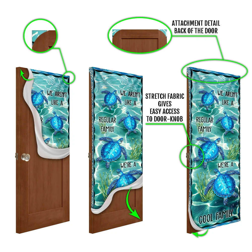 We re A Cool Family Turtle Door Cover Unique Gifts Doorcover 5 We re A Cool Family Turtle Door Cover Unique Gifts Doorcover 5