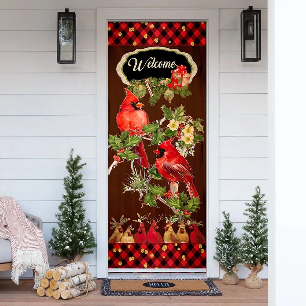 Welcome Home Cardinal Christmas Door Cover Cardinal Christmas Decor Christmas Door Cover Decorations 1 Welcome Home Cardinal Christmas Door Cover Cardinal Christmas Decor Christmas Door Cover Decorations 1