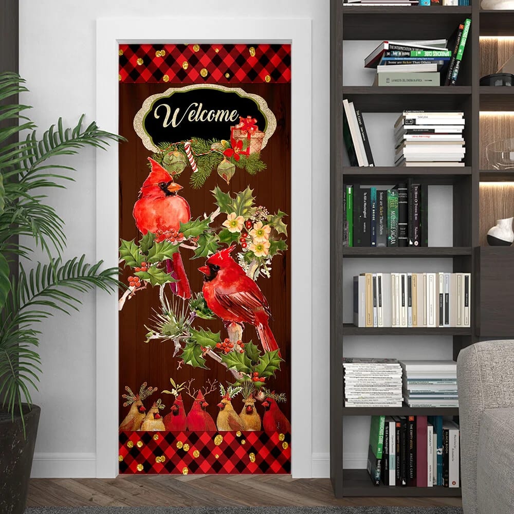 Welcome Home Cardinal Christmas Door Cover Cardinal Christmas Decor Christmas Door Cover Decorations 4 Welcome Home Cardinal Christmas Door Cover Cardinal Christmas Decor Christmas Door Cover Decorations 4