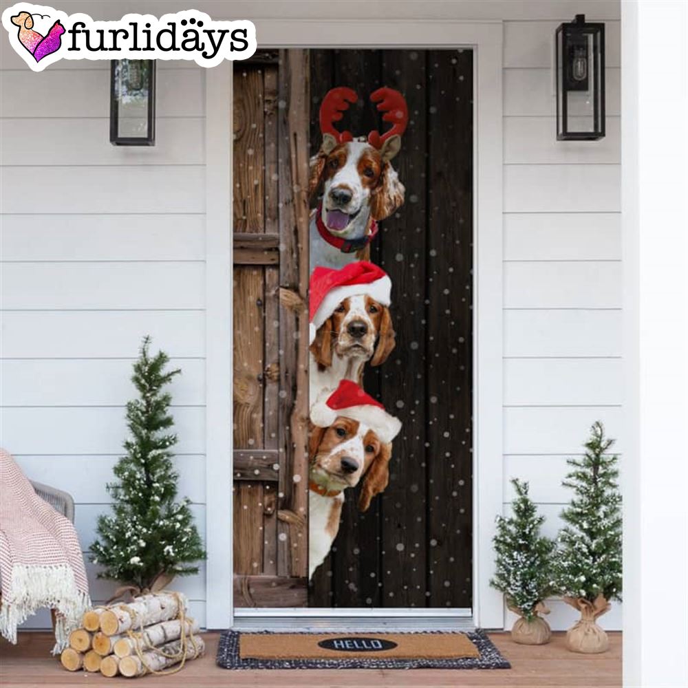 Welsh Springer Spaniel Christmas Door Cover Xmas Gifts For Pet Lovers Christmas Decor Welsh Springer Spaniel Christmas Door Cover Xmas Gifts For Pet Lovers Christmas Decor