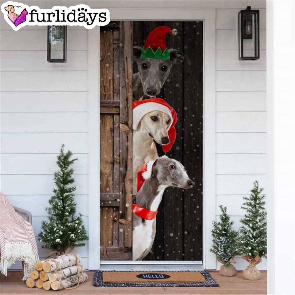 Whippet Christmas Door Cover Xmas Gifts For Pet Lovers Christmas Gift For Friends Whippet Christmas Door Cover Xmas Gifts For Pet Lovers Christmas Gift For Friends