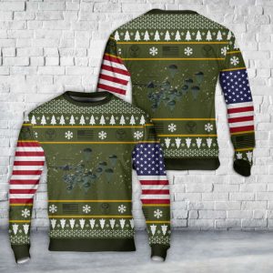 82nd Airborne Division Parachute Christmas Sweater…