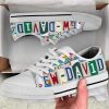 Support Autism Awareness with Grandma Low Top Shoes