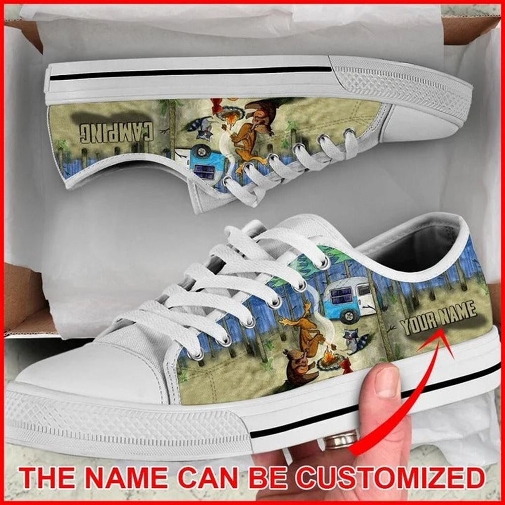 Animal Camping Personalized Canvas Low Top Shoes Low Top Shoes Mens Women 1 m4v3ad.jpg Animal Camping Personalized Canvas Low Top Shoes Low Top Shoes Mens Women 1 m4v3ad.jpg