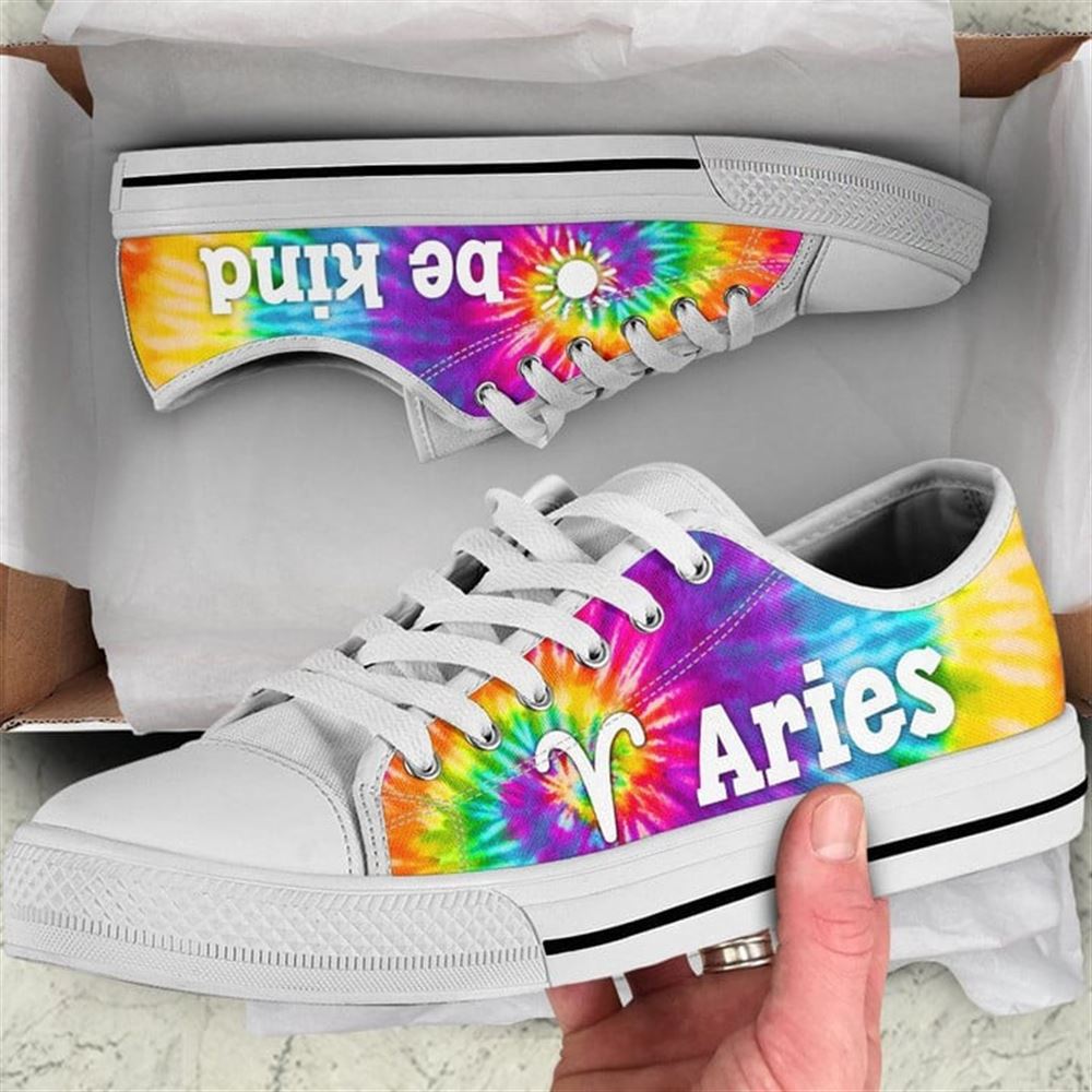 Aries Zodiac Bekind Tie Dye Canvas Low Top Shoes Low Top Shoes Mens Women 2 nwieim.jpg Aries Zodiac Bekind Tie Dye Canvas Low Top Shoes Low Top Shoes Mens Women 2 nwieim.jpg