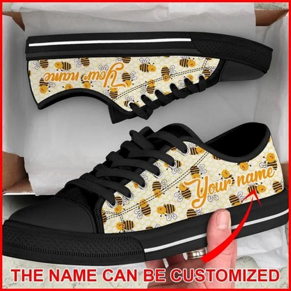 Bee Fabric Insects Honeycomb Hexagon Personalized Canvas Low Top Shoes Low Top Shoes Mens Women 1 jotcby.jpg Bee Fabric Insects Honeycomb Hexagon Personalized Canvas Low Top Shoes Low Top Shoes Mens Women 1 jotcby.jpg