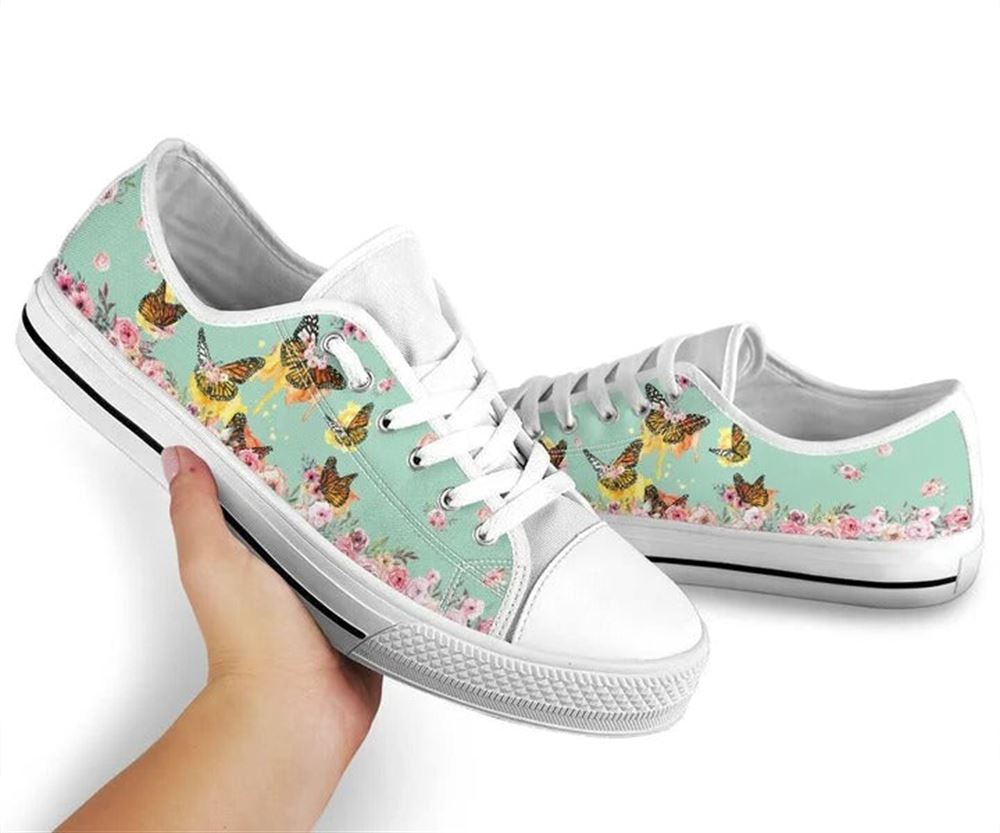 Butterfly Flower Watercolor Low Top Shoes Low Top Shoes Mens Women 2 zun4lh.jpg Butterfly Flower Watercolor Low Top Shoes Low Top Shoes Mens Women 2 zun4lh.jpg