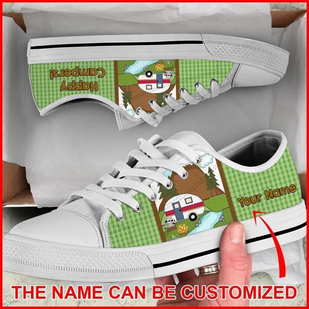 Camping Happy Campers Personalized Canvas Low Top Shoes Low Top Shoes Mens Women 1 xue1cs.jpg Camping Happy Campers Personalized Canvas Low Top Shoes Low Top Shoes Mens Women 1 xue1cs.jpg