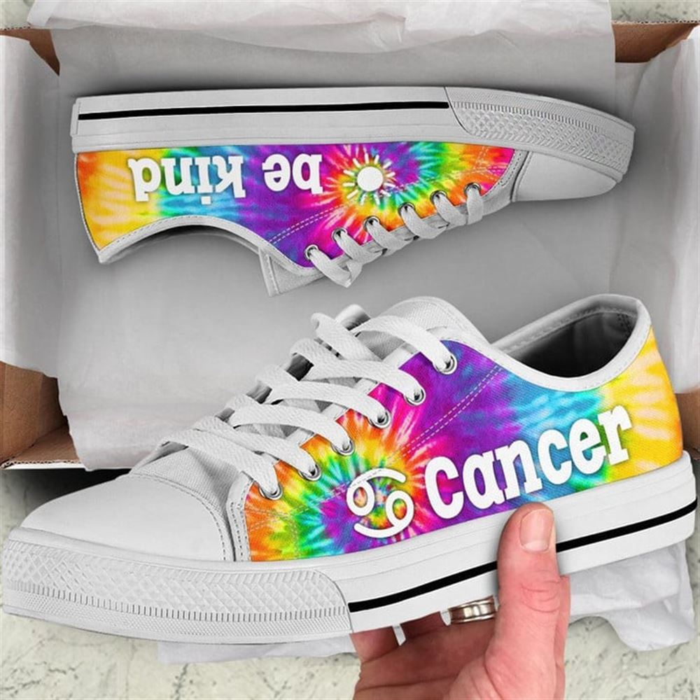 Cancer Zodiac Sign Bekind Tie Dye Canvas Low Top Shoes Low Top Shoes Mens Women 2 hkscku.jpg Cancer Zodiac Sign Bekind Tie Dye Canvas Low Top Shoes Low Top Shoes Mens Women 2 hkscku.jpg