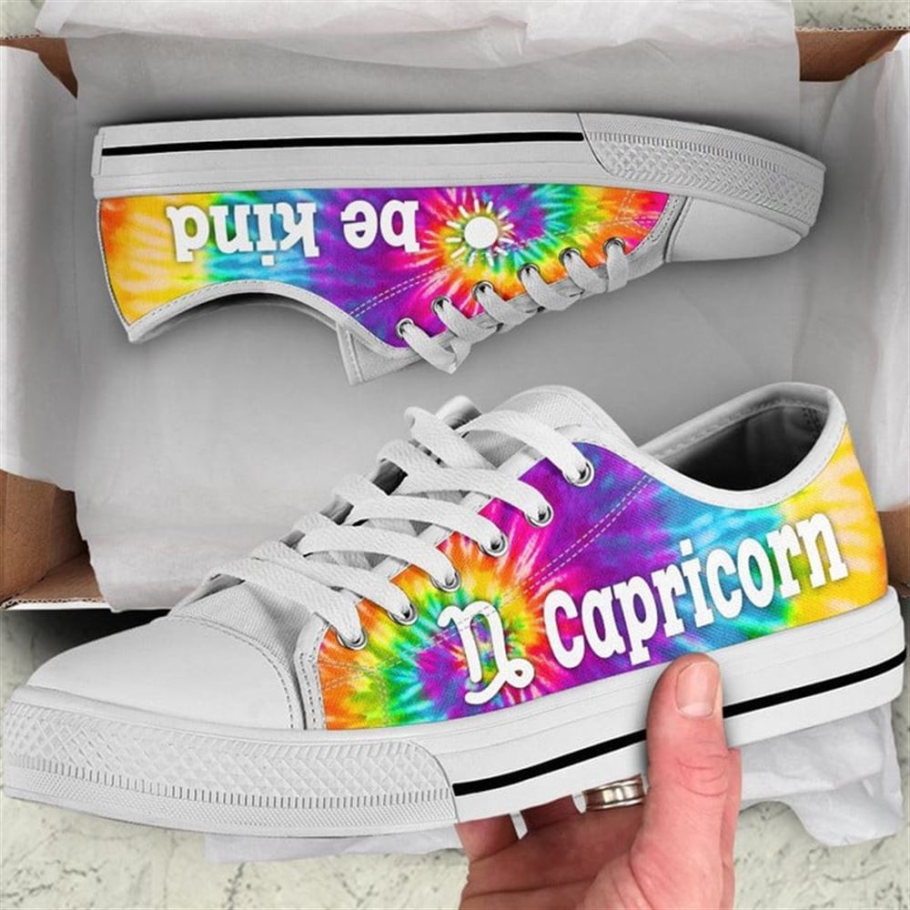 Capricorn Zodiac Sign Bekind Tie Dye Canvas Low Top Shoes Low Top Shoes Mens Women 2 mlhr4v.jpg Capricorn Zodiac Sign Bekind Tie Dye Canvas Low Top Shoes Low Top Shoes Mens Women 2 mlhr4v.jpg