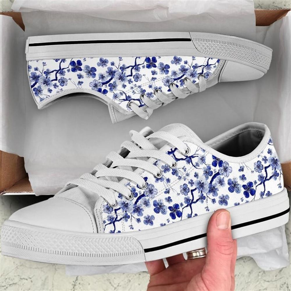 Cherry Blossom Blue Low Top Shoes Low Top Shoes Mens Women 1 ngcs0k.jpg Cherry Blossom Blue Low Top Shoes Low Top Shoes Mens Women 1 ngcs0k.jpg