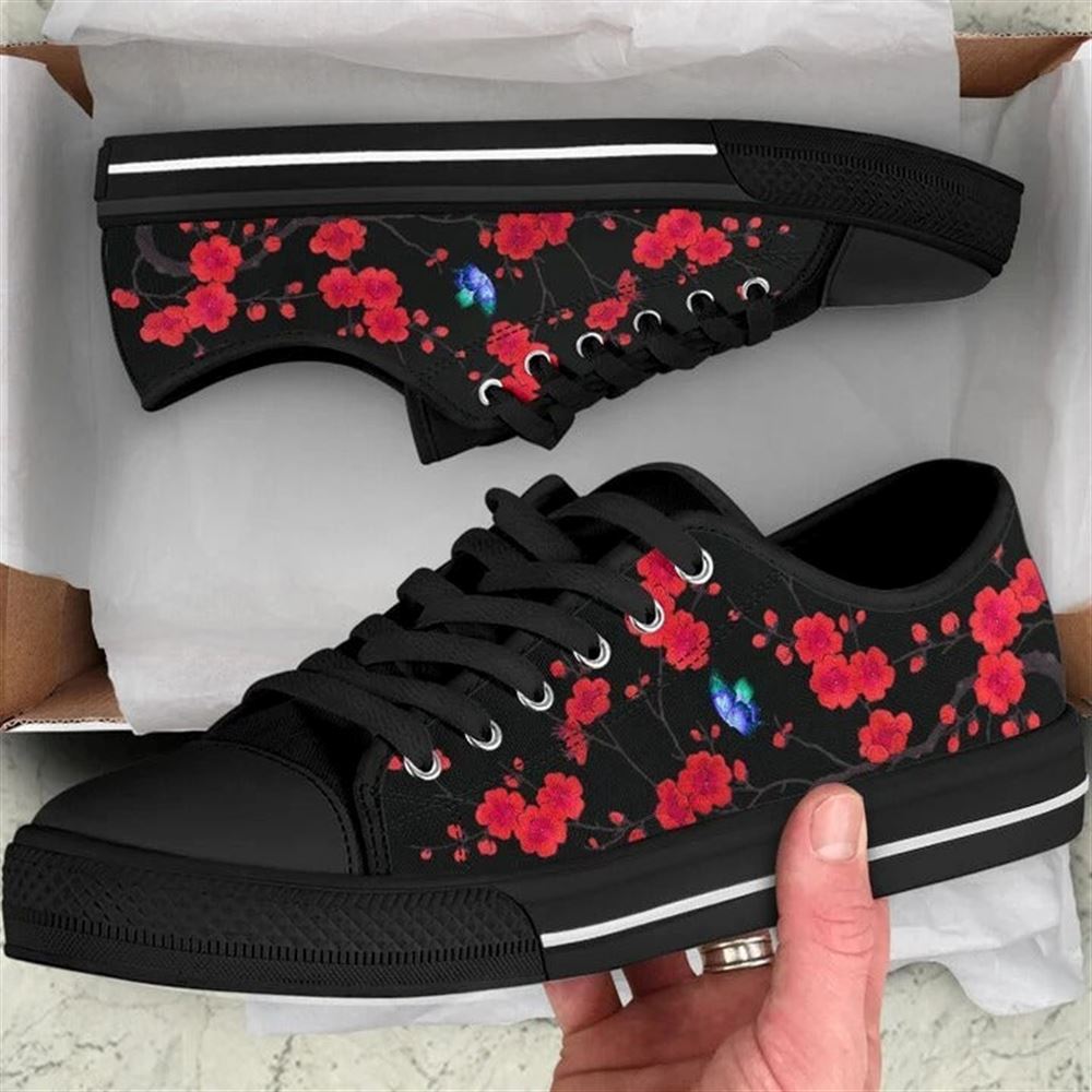 Cherry Blossom Butterfly Low Top Shoes Low Top Shoes Mens Women 1 bduwcv.jpg Cherry Blossom Butterfly Low Top Shoes Low Top Shoes Mens Women 1 bduwcv.jpg