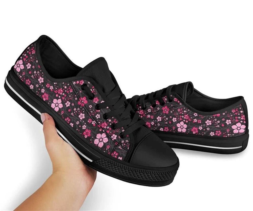 Cherry Blossom Low Top Shoes Low Top Shoes Mens Women 2 qppkig.jpg