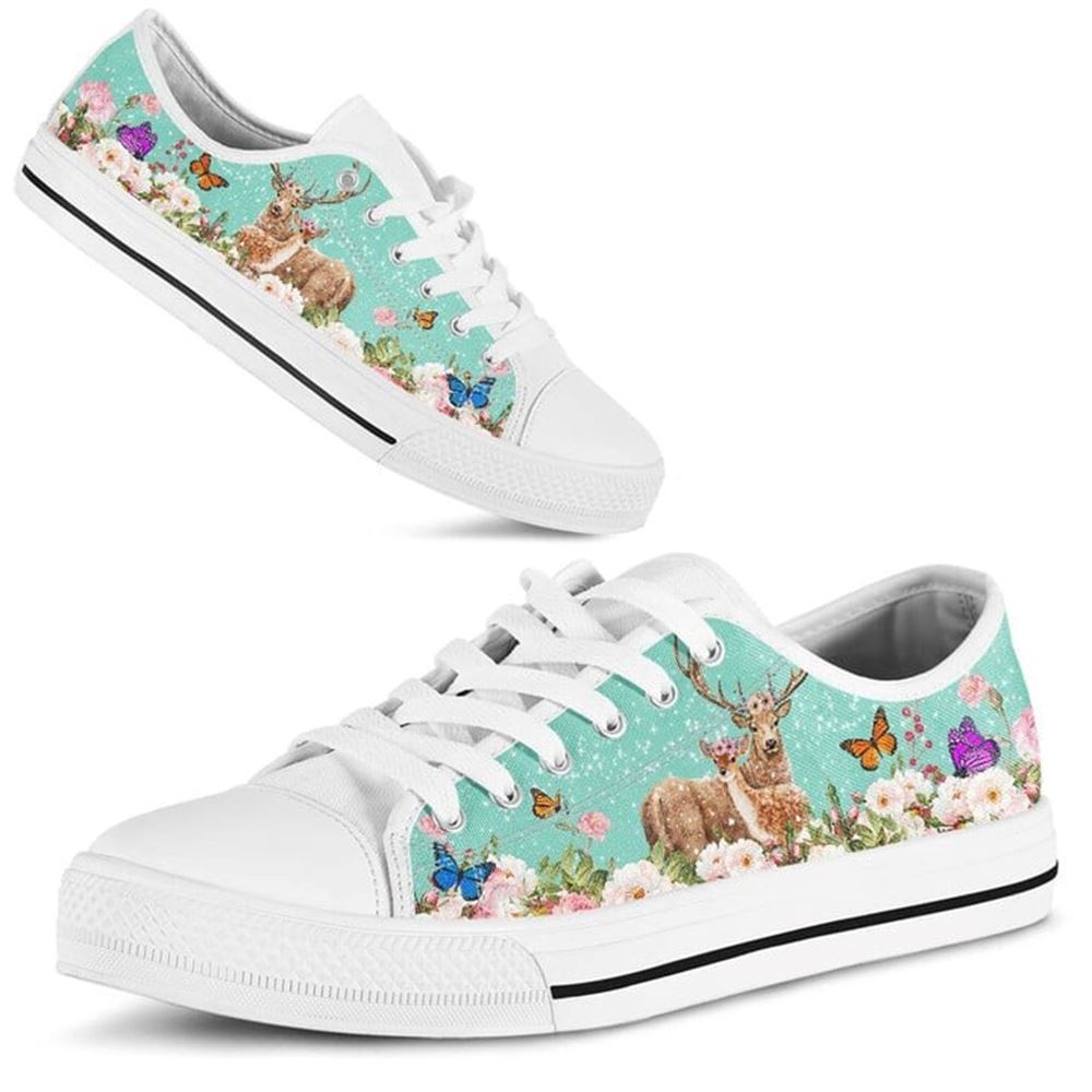 Cute Couple Deer Love Flower Watercolor Low Top Shoes Low Top Shoes Mens Women 2 uomuuw.jpg Cute Couple Deer Love Flower Watercolor Low Top Shoes Low Top Shoes Mens Women 2 uomuuw.jpg