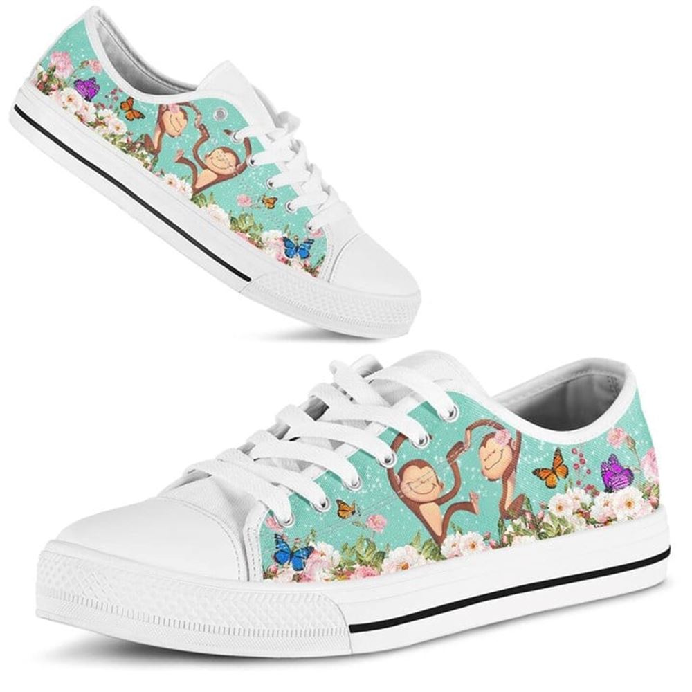 Cute Couple Monkey Love Flower Watercolor Low Top Shoes Low Top Shoes Mens Women 2 uvzgq6.jpg Cute Couple Monkey Love Flower Watercolor Low Top Shoes Low Top Shoes Mens Women 2 uvzgq6.jpg