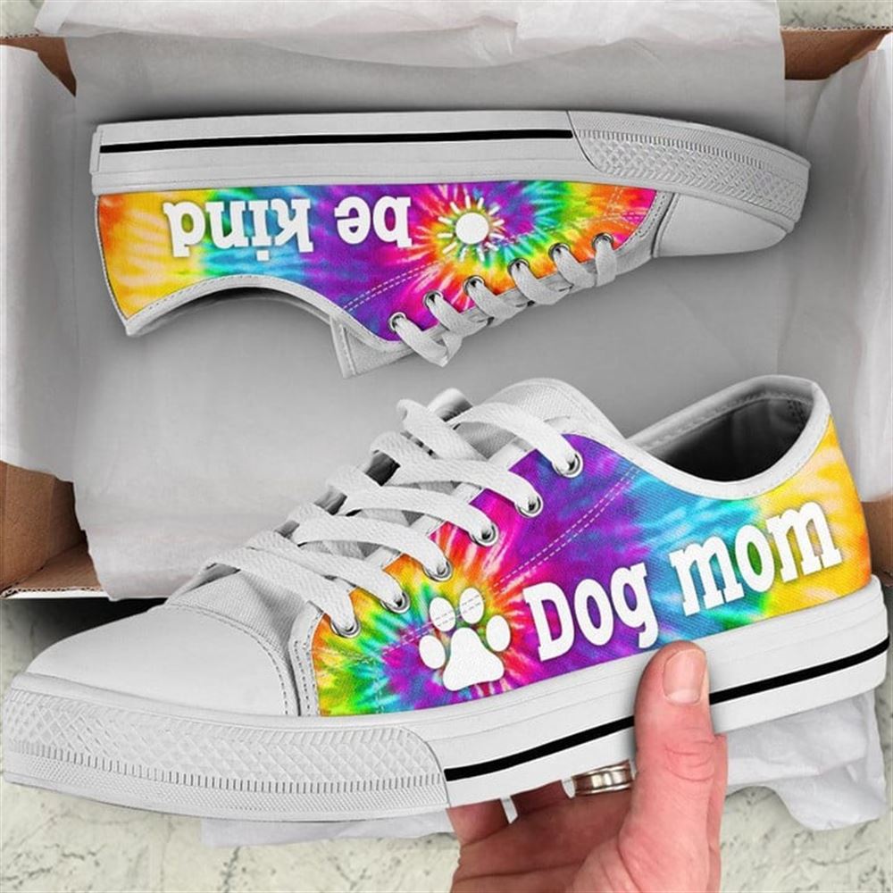 Dog Mom Bekind Canvas Low Top Shoes Low Top Shoes Mens Women 2 bwbiv7.jpg