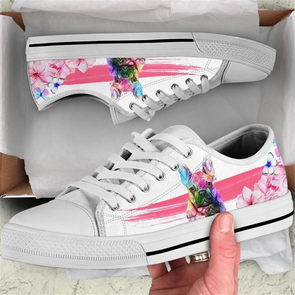 French Bulldog Flower Watercolor Low Top Shoes Low Top Shoes Mens Women 1 jjgcni.jpg French Bulldog Flower Watercolor Low Top Shoes Low Top Shoes Mens Women 1 jjgcni.jpg