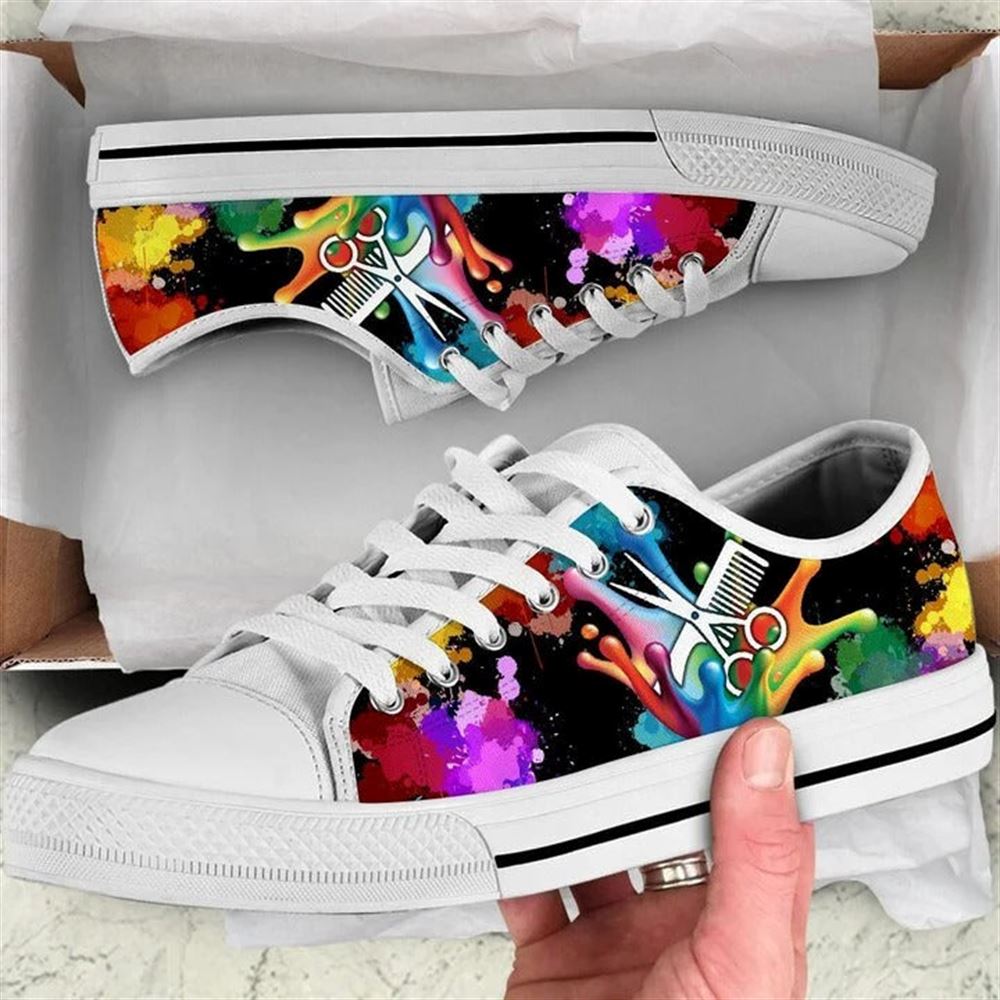 Hairstylist Splash Oil Painting Canvas Low Top Shoes Low Top Shoes Mens Women 2 p1m9nj.jpg Hairstylist Splash Oil Painting Canvas Low Top Shoes Low Top Shoes Mens Women 2 p1m9nj.jpg