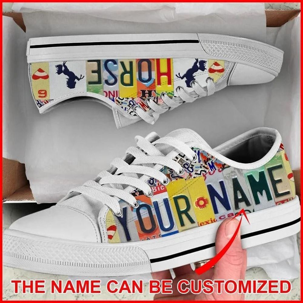 Horse License Plates Personalized Canvas Low Top Shoes Low Top Shoes Mens Women 1 mbqswr.jpg Horse License Plates Personalized Canvas Low Top Shoes Low Top Shoes Mens Women 1 mbqswr.jpg