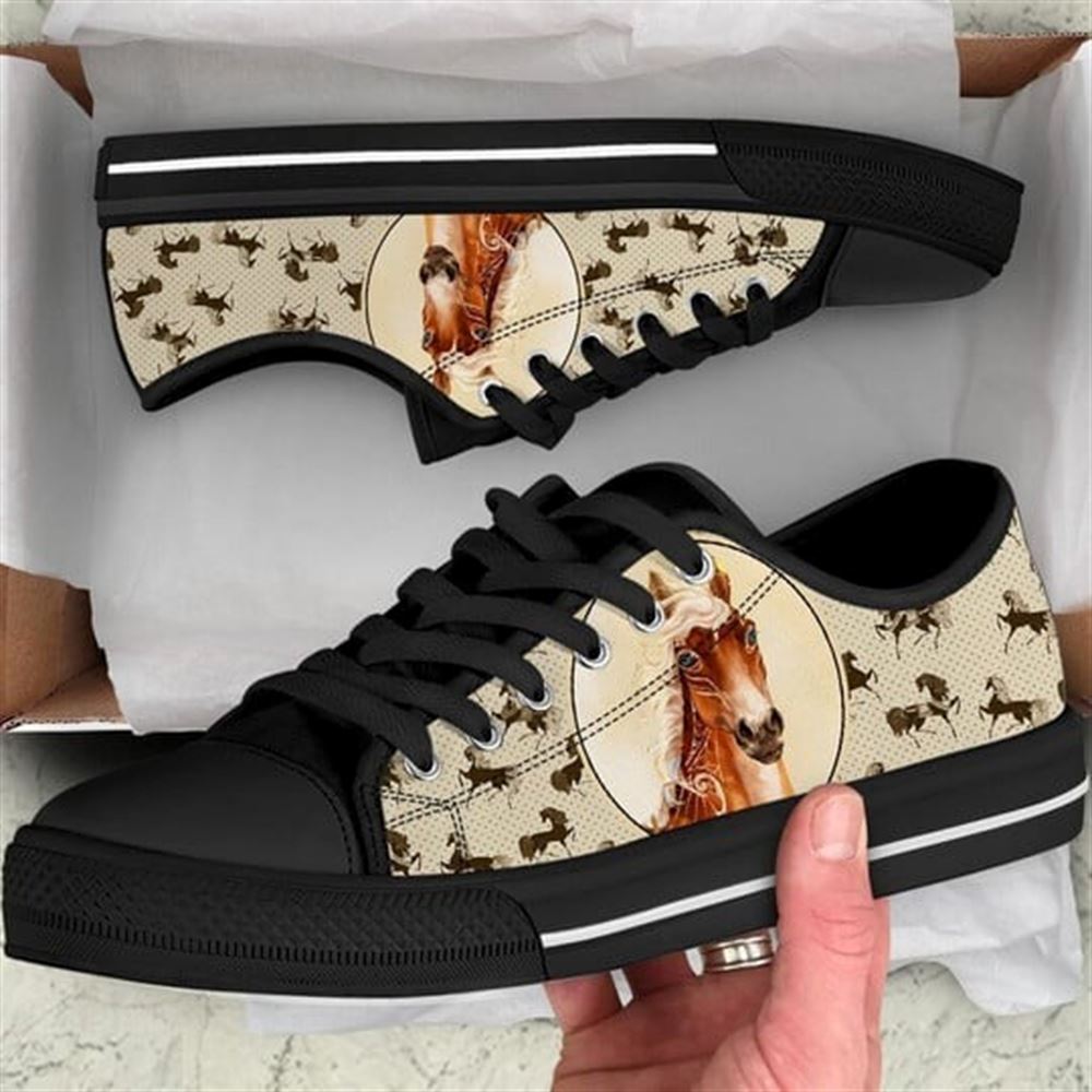 Horse Pattern Brown Canvas Low Top Shoes Low Top Shoes Mens Women 1 adnvhk.jpg Horse Pattern Brown Canvas Low Top Shoes Low Top Shoes Mens Women 1 adnvhk.jpg