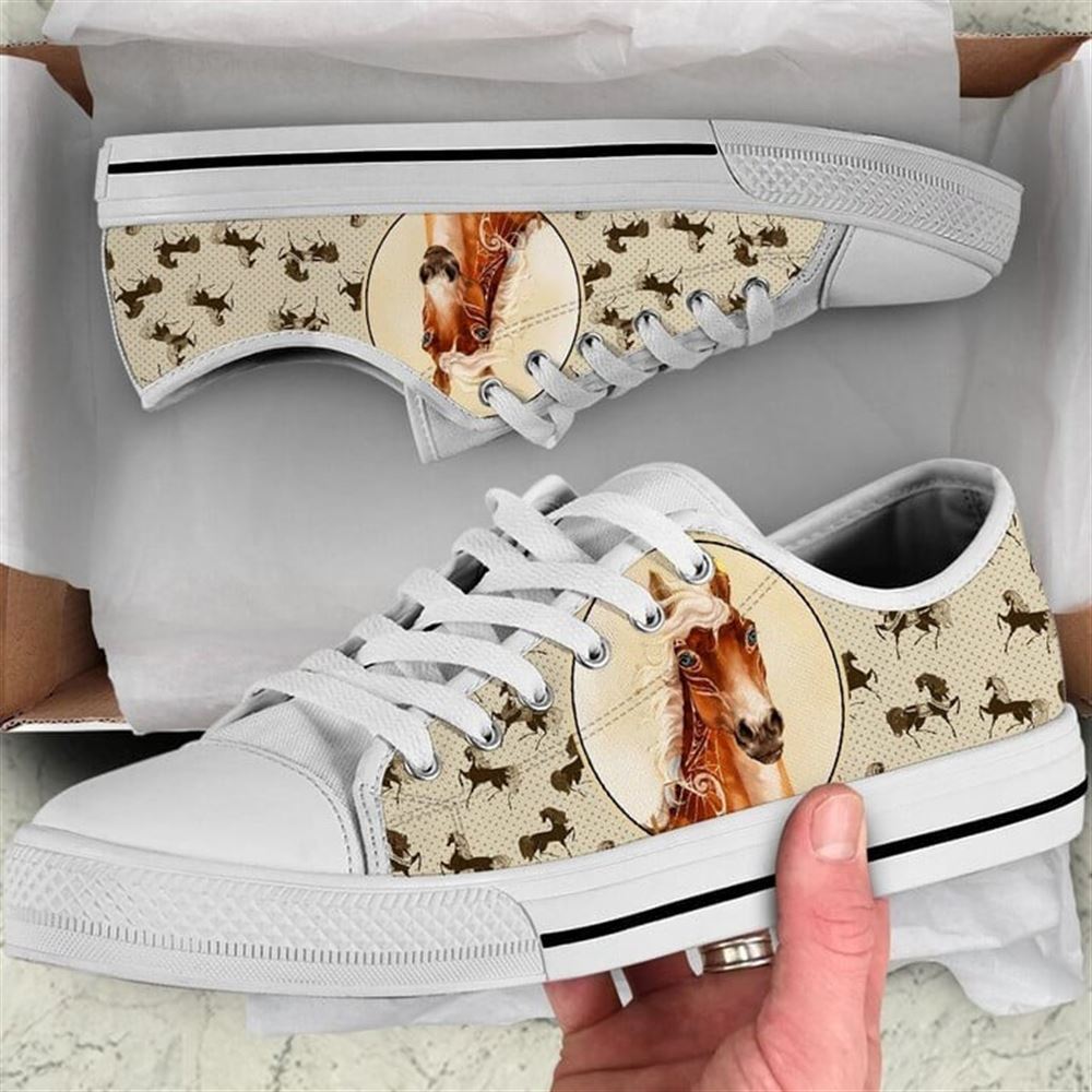 Horse Pattern Brown Canvas Low Top Shoes Low Top Shoes Mens Women 2 un97j5.jpg Horse Pattern Brown Canvas Low Top Shoes Low Top Shoes Mens Women 2 un97j5.jpg