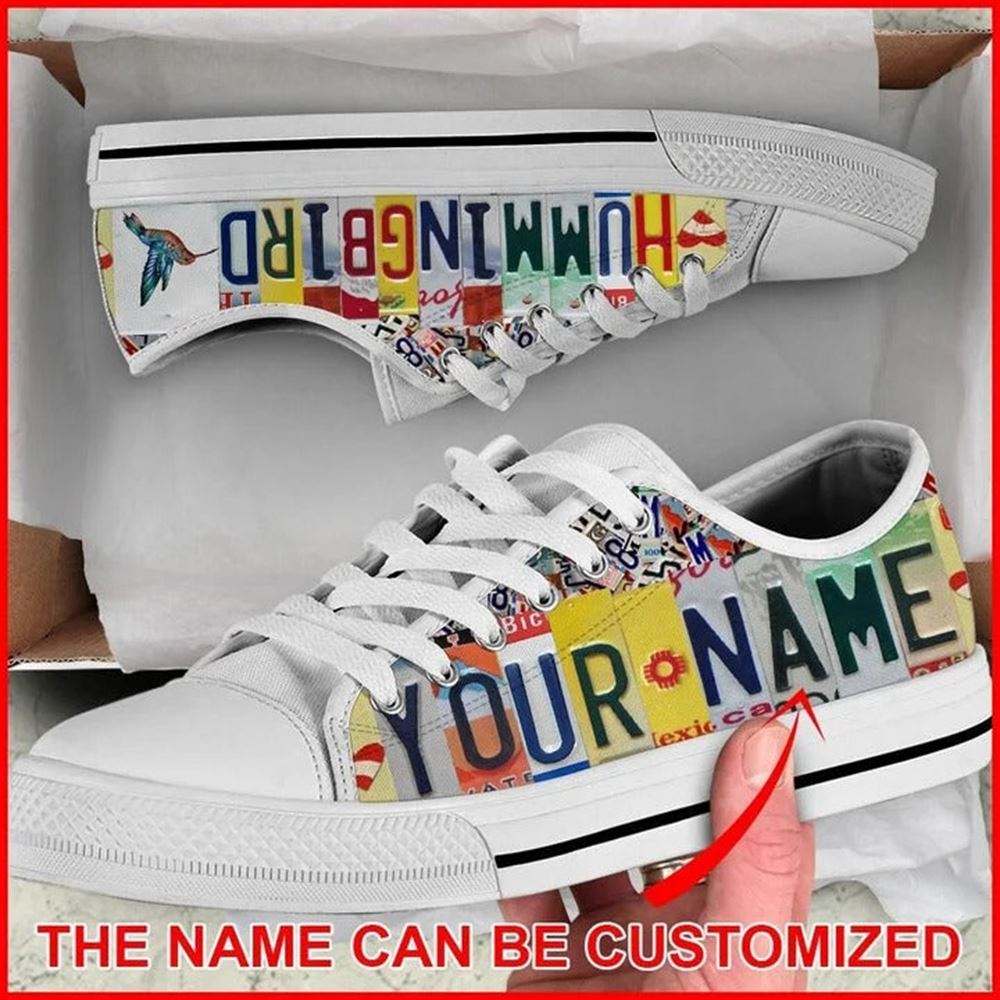 Hummingbird License Plates Personalized Canvas Low Top Shoes Low Top Shoes Mens Women 2 xhahxa.jpg Hummingbird License Plates Personalized Canvas Low Top Shoes Low Top Shoes Mens Women 2 xhahxa.jpg