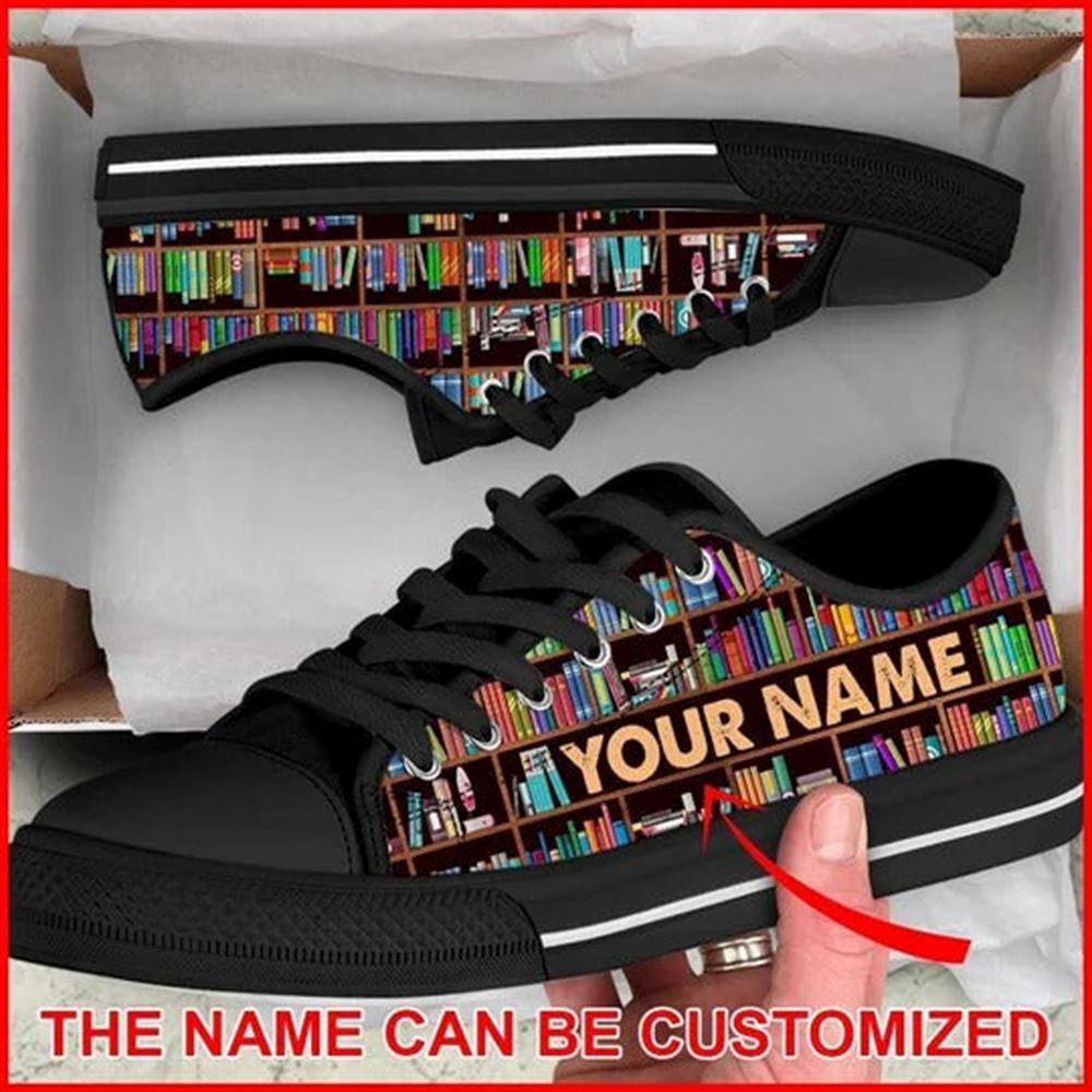 Librarian Bookshelf Personalized Canvas Low Top Shoes Low Top Shoes Mens Women 1 kienvu.jpg Librarian Bookshelf Personalized Canvas Low Top Shoes Low Top Shoes Mens Women 1 kienvu.jpg