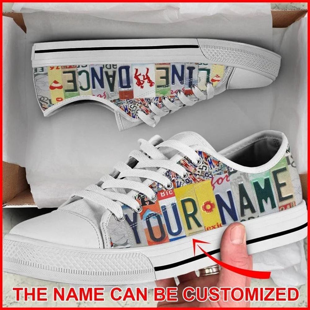 Line Dance License Plates Personalized Canvas Low Top Shoes Low Top Shoes Mens Women 1 dplmnn.jpg Line Dance License Plates Personalized Canvas Low Top Shoes Low Top Shoes Mens Women 1 dplmnn.jpg