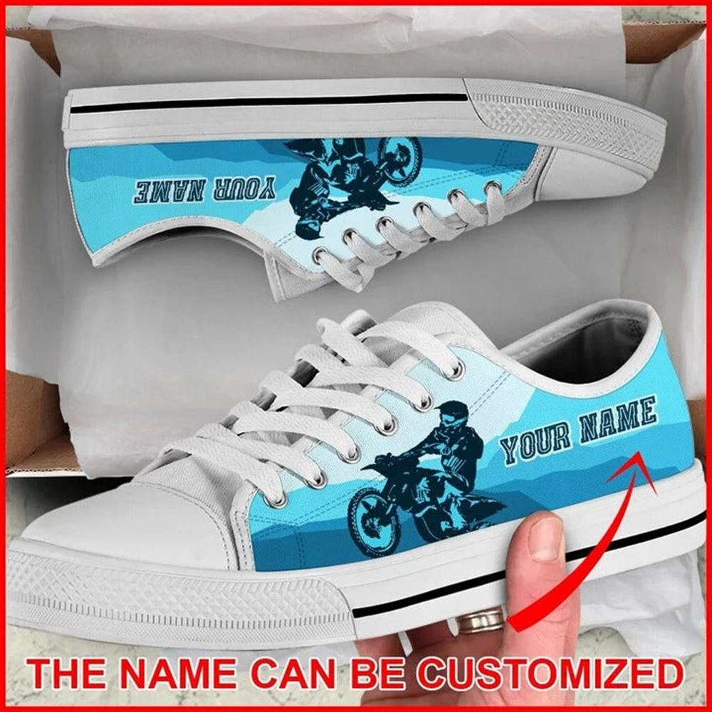 Motocross Mountain Blue Personalized Canvas Low Top Shoes Low Top Shoes Mens Women 1 wape3y.jpg Motocross Mountain Blue Personalized Canvas Low Top Shoes Low Top Shoes Mens Women 1 wape3y.jpg