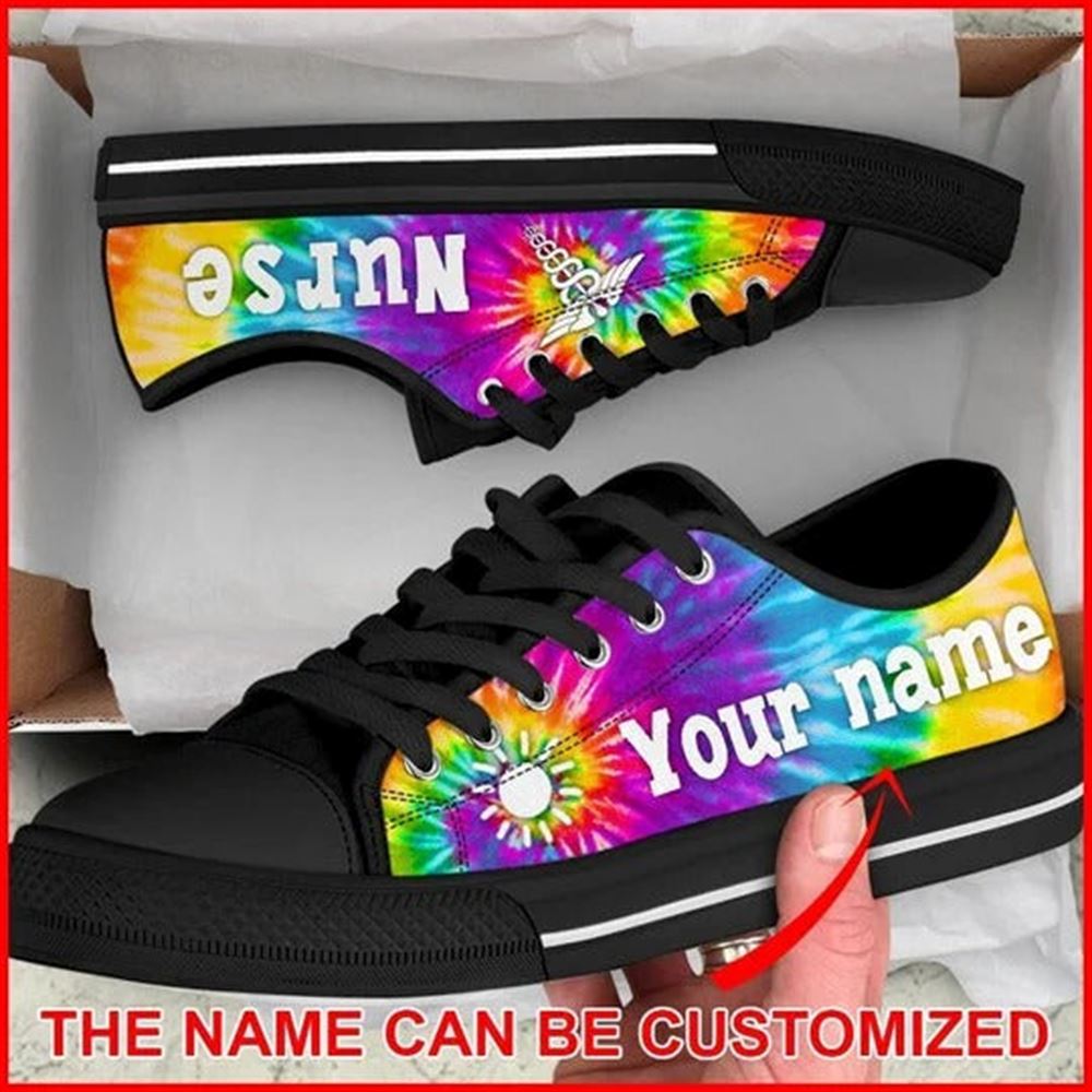 Nurse Bekind Tie Dye Personalized Canvas Low Top Shoes Low Top Shoes Mens Women 1 rnh5nc.jpg Nurse Bekind Tie Dye Personalized Canvas Low Top Shoes Low Top Shoes Mens Women 1 rnh5nc.jpg