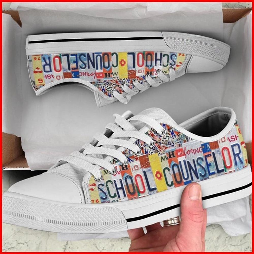 School Counselor License Plates Canvas Low Top Shoes Low Top Shoes Mens Women 2 nuswhb.jpg School Counselor License Plates Canvas Low Top Shoes Low Top Shoes Mens Women 2 nuswhb.jpg