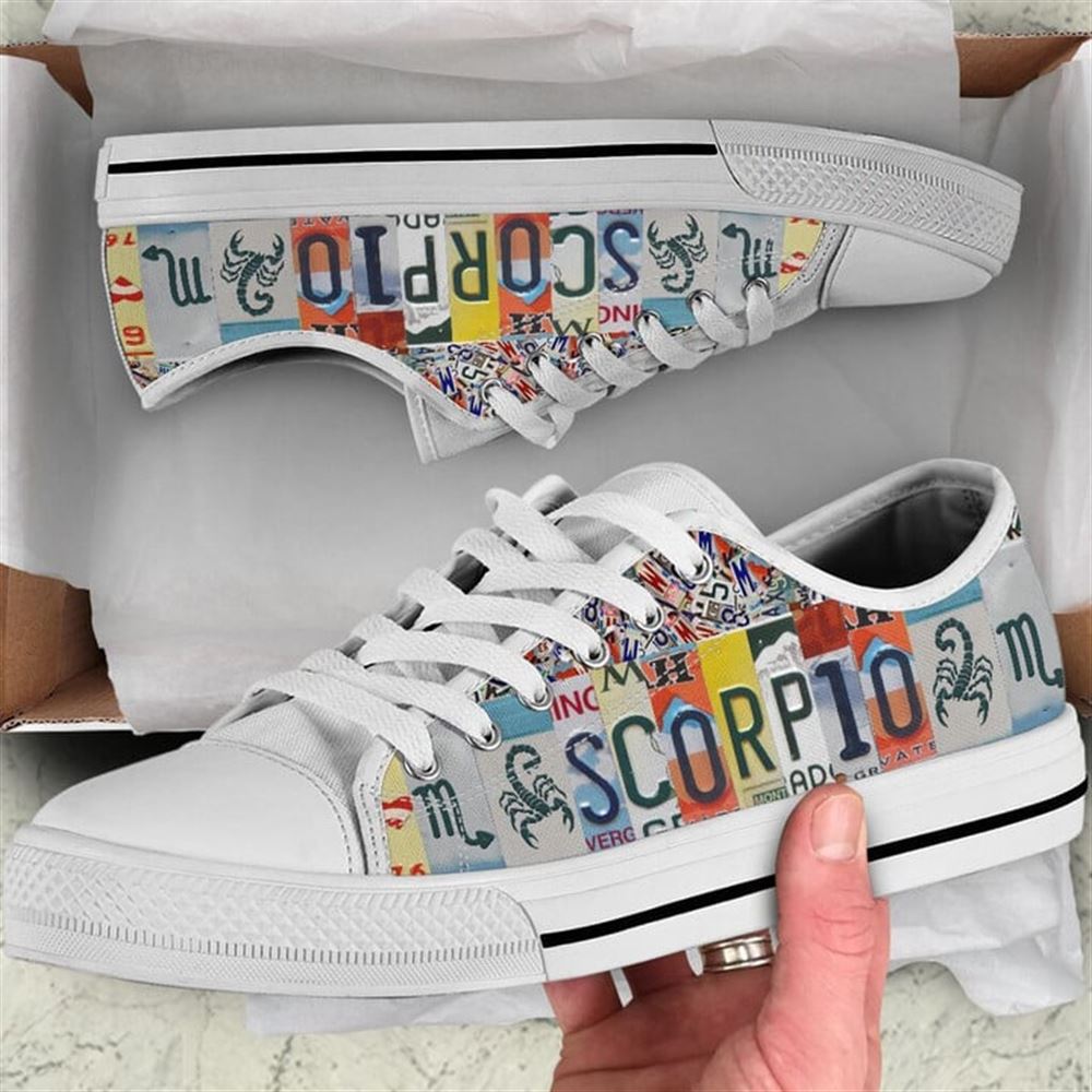 Scorpio License Plates Canvas Low Top Shoes Low Top Shoes Mens Women 2 brm8ck.jpg Scorpio License Plates Canvas Low Top Shoes Low Top Shoes Mens Women 2 brm8ck.jpg