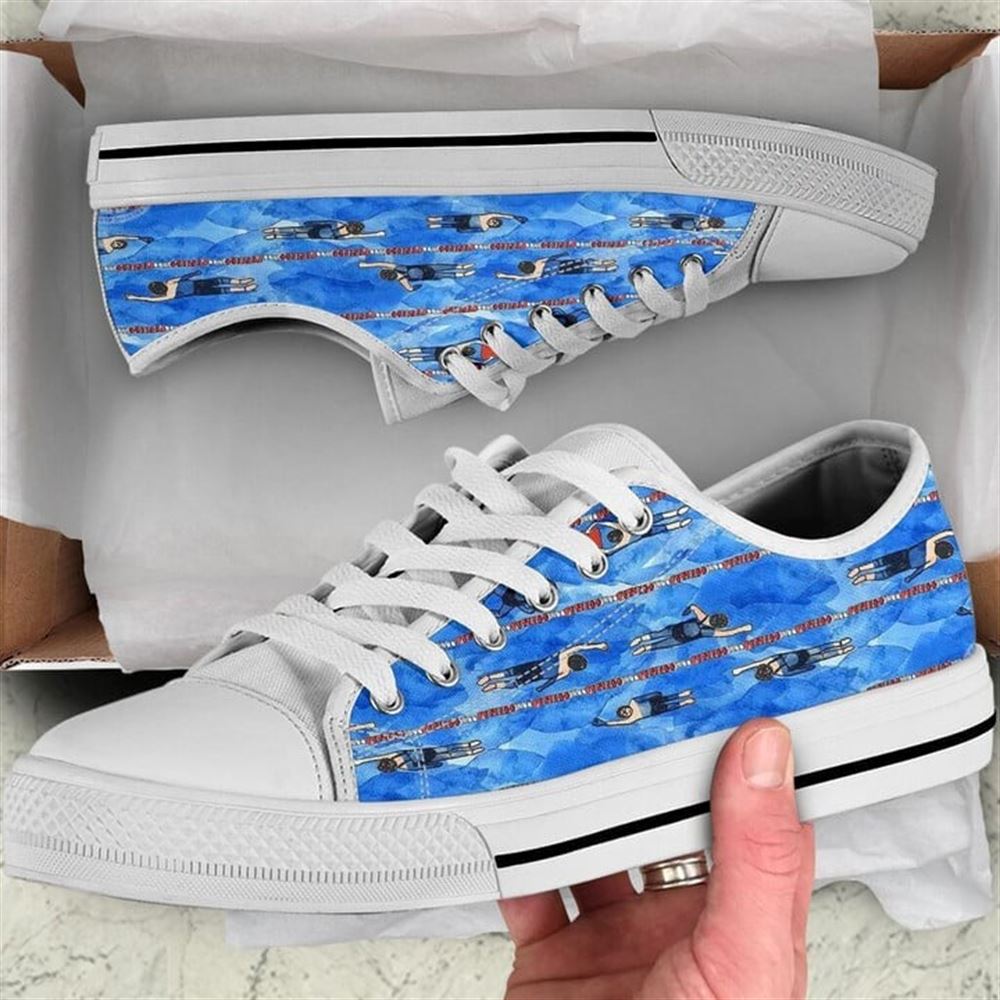 Swimming Art Watercolor Low Top Shoes Low Top Shoes Mens Women 1 iz8wjn.jpg