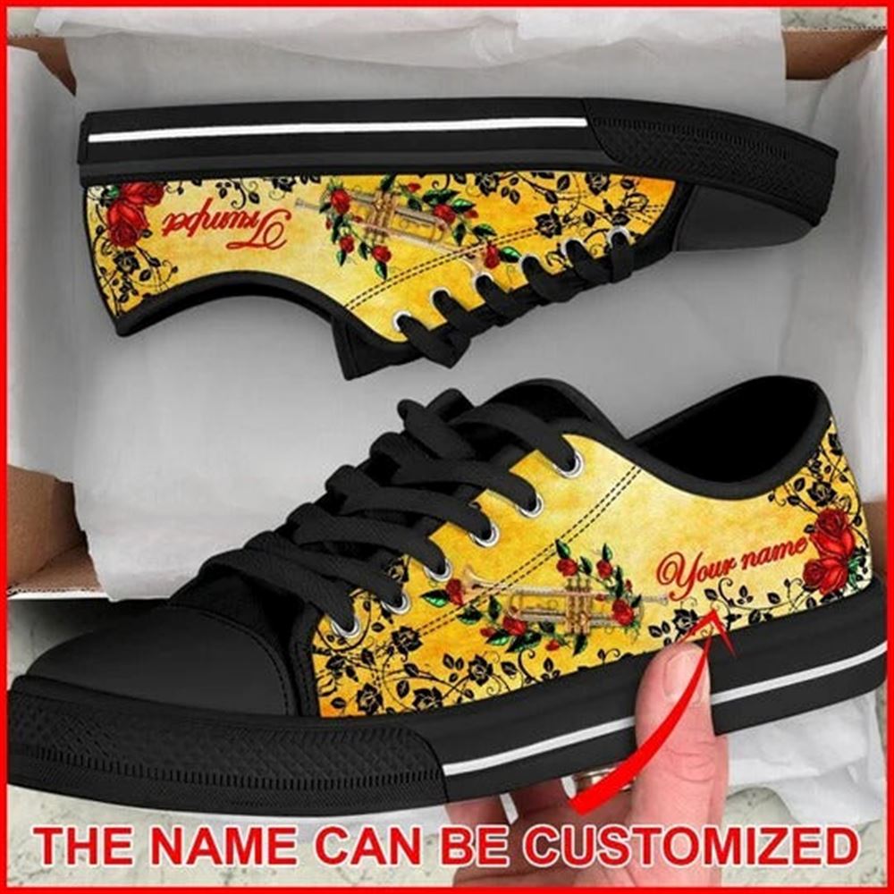 Trumpet Rose Vines Personalized Canvas Low Top Shoes Low Top Shoes Mens Women 1 rsnwwi.jpg Trumpet Rose Vines Personalized Canvas Low Top Shoes Low Top Shoes Mens Women 1 rsnwwi.jpg