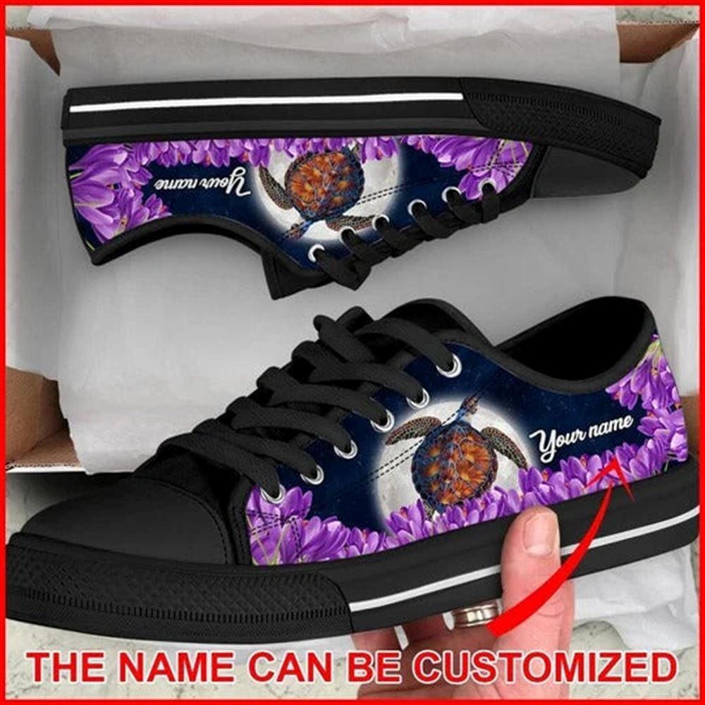 Turtle Purple Flower Personalized Canvas Low Top Shoes Low Top Shoes Mens Women 1 sjguom.jpg Turtle Purple Flower Personalized Canvas Low Top Shoes Low Top Shoes Mens Women 1 sjguom.jpg